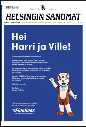Stellan kutsu Helsingin Sanomissa