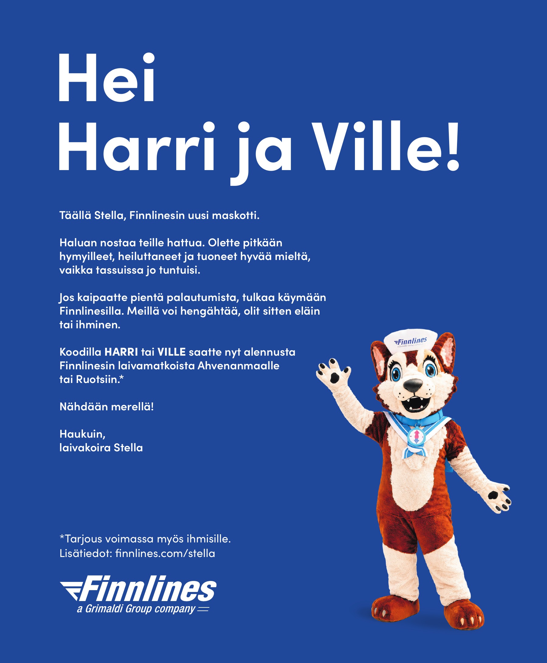 Hei Harri ja Ville -ilmoitus